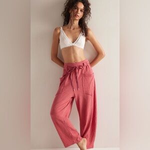 Free People Wait a Minute Barrel pants size XS in slate rose combo - NWT